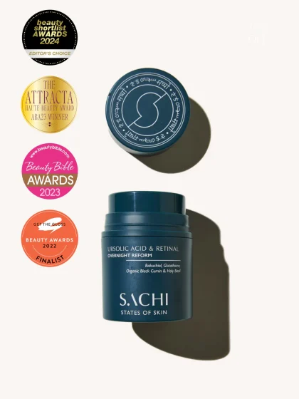 Sachi Ursolic Acid & Retinal Overnight Reform nakts gelveida krēms